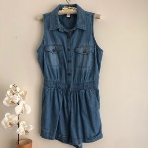 Forever 21 Blue Denim Romper